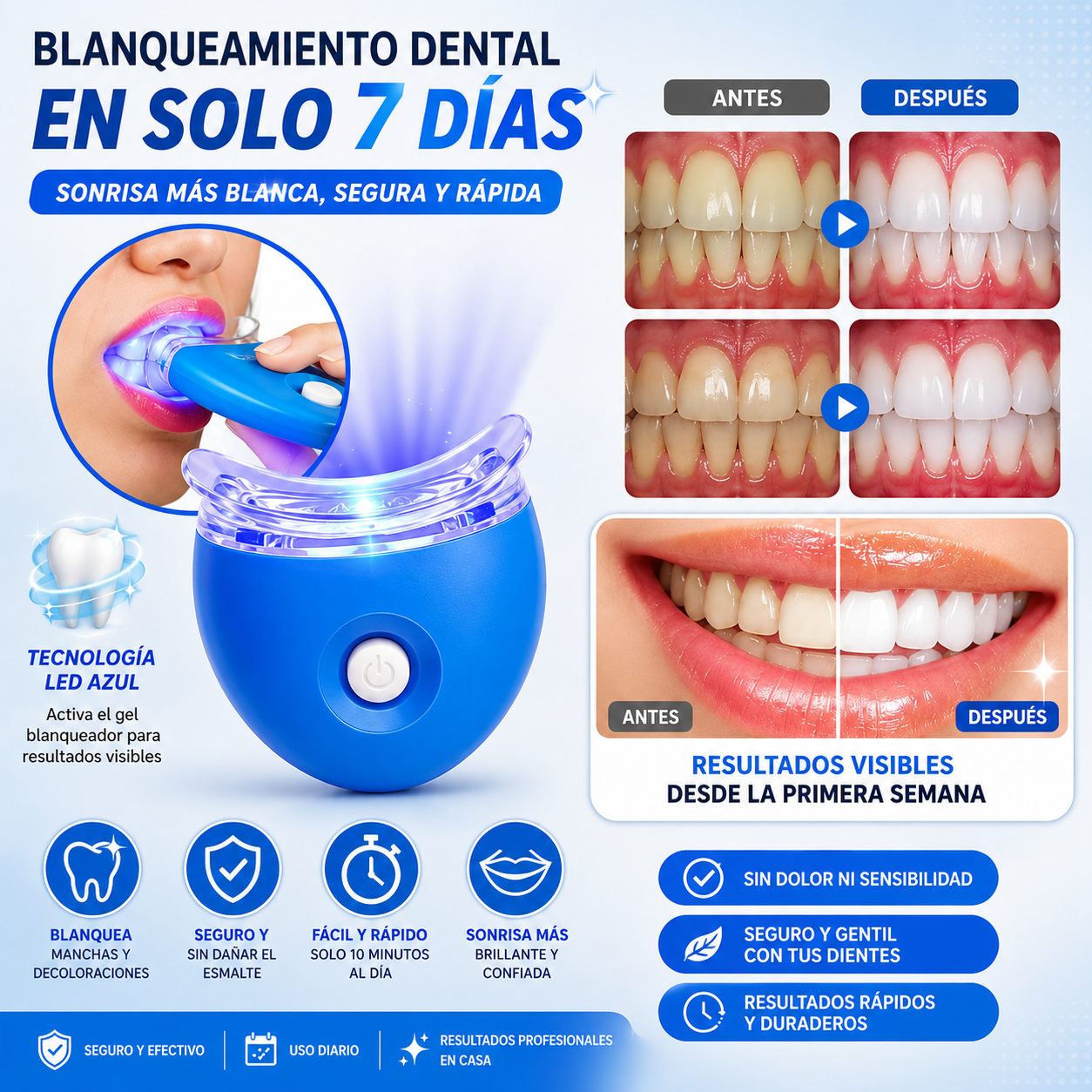 Blanqueador Dental LED