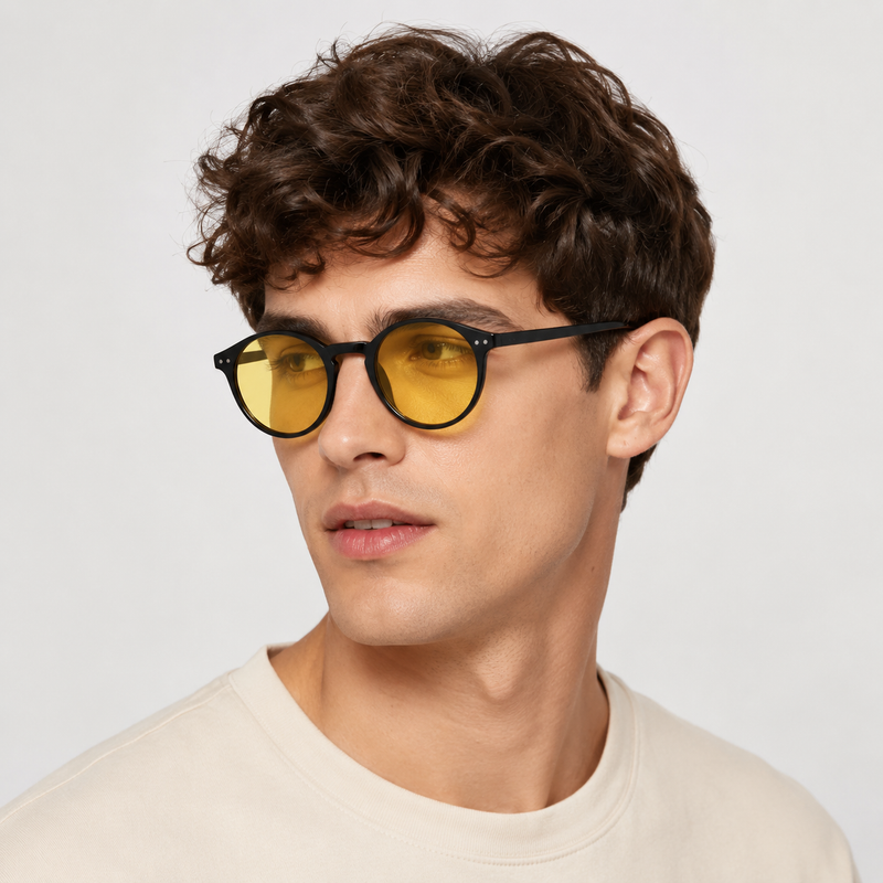 Elian Óptica Amber Night — Warm-Tint Screen Glasses vista 4