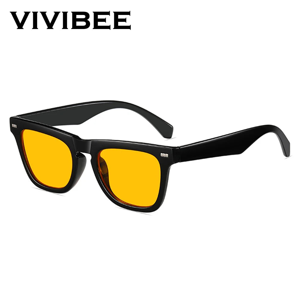 Rectangle Black Blue Light Blocking Glasses Men Gaming anti Bluelight Women Orange Night Vision Computer Eyeglasses