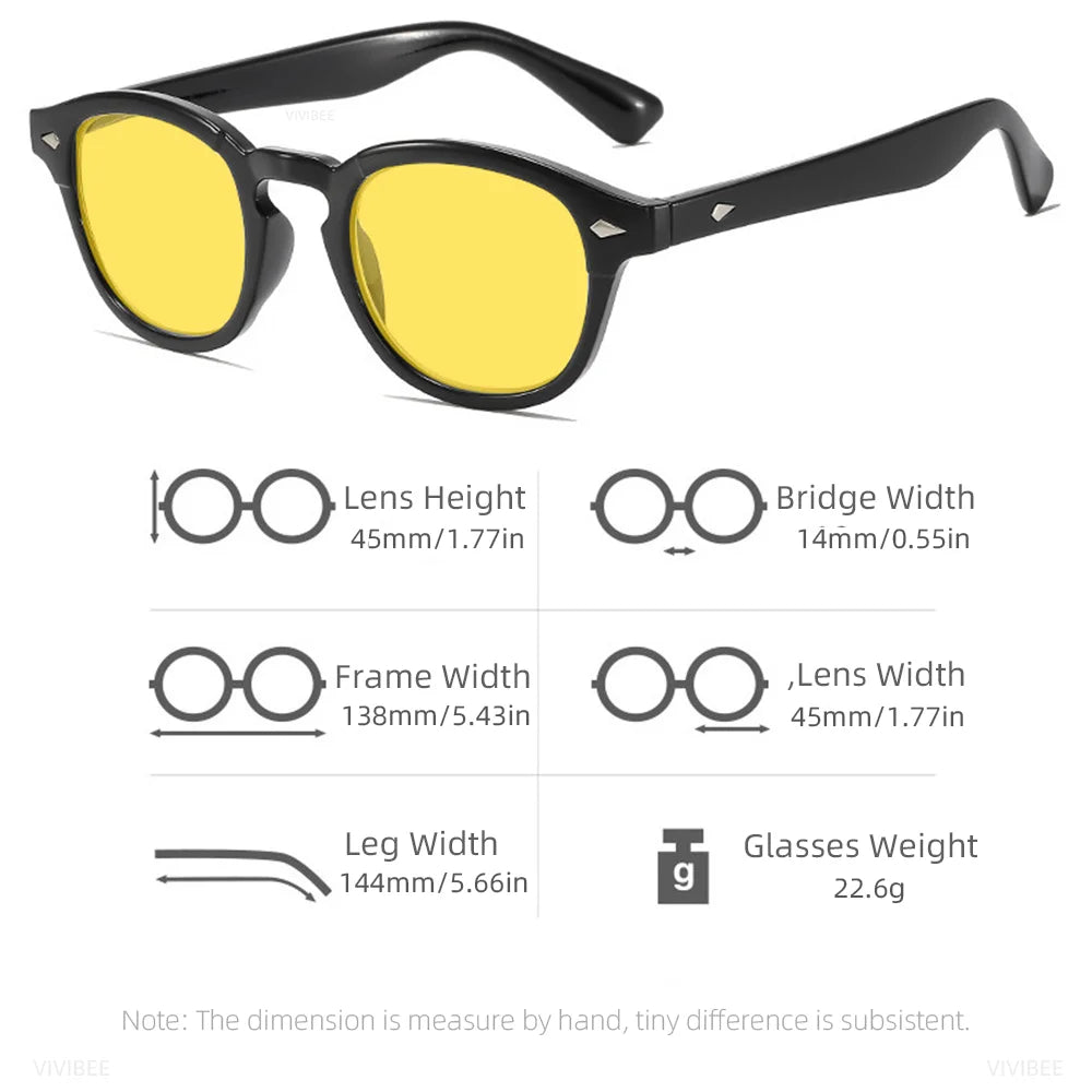 Retro Blue Light Blocking Glasses Men Night Vision Yellow Lens Square UV400 Women Bluelight Filter Computer Eyeglasses
