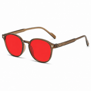 Elian Óptica Amber Round — Yellow-Tint Screen Glasses imagen 41