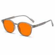 Elian Óptica Amber Round — gafas amarillas para pantallas imagen 6