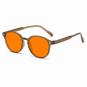 Elian Óptica Amber Round — gafas amarillas para pantallas imagen 5
