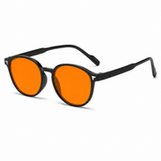 Elian Óptica Amber Round — gafas amarillas para pantallas imagen 4
