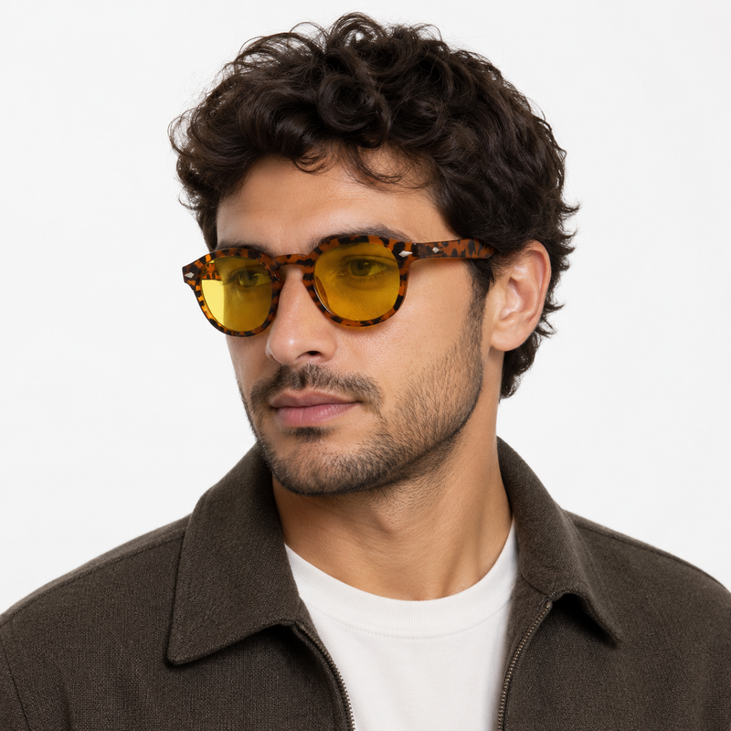 Elian Óptica Classic Yellow — Daytime Blue Light Glasses vista 4