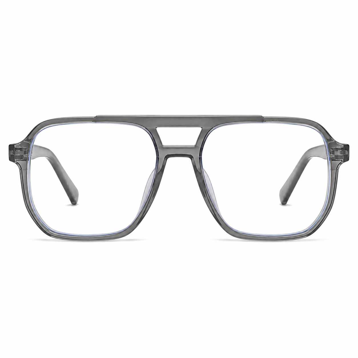 Elian Óptica Crystal Round — Clear Glasses for Screens