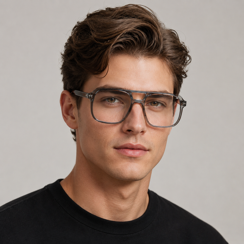 Elian Óptica Crystal Round — Clear Glasses for Screens vista 4
