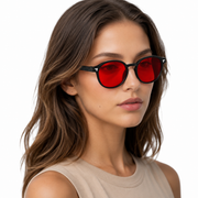 Elian Óptica Amber Round — Yellow-Tint Screen Glasses imagen 35