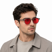 Elian Óptica Amber Round — Yellow-Tint Screen Glasses imagen 39
