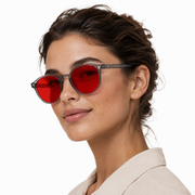 Elian Óptica Amber Round — Yellow-Tint Screen Glasses imagen 40
