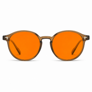 Elian Óptica Amber Round — Yellow-Tint Screen Glasses imagen 22