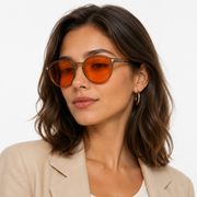 Elian Óptica Amber Round — Yellow-Tint Screen Glasses imagen 25