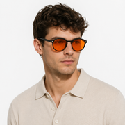 Elian Óptica Amber Round — Yellow-Tint Screen Glasses imagen 19
