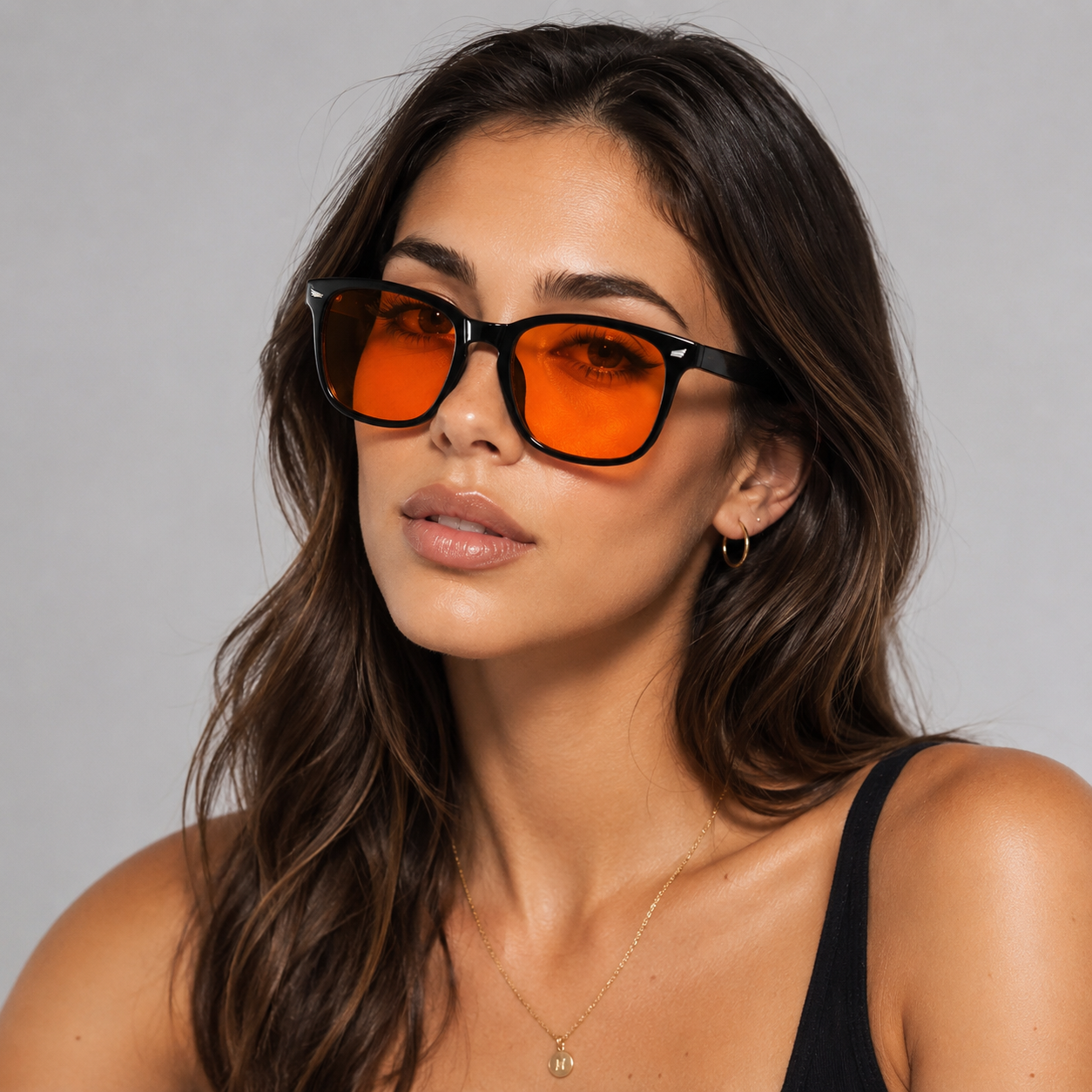 Elian Óptica Sunset Shield — Warm-Tint Digital Glasses
