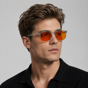 Elian Óptica Sunset Shield — Warm-Tint Digital Glasses imagen 29