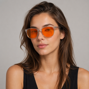 Elian Óptica Sunset Shield — Warm-Tint Digital Glasses imagen 30