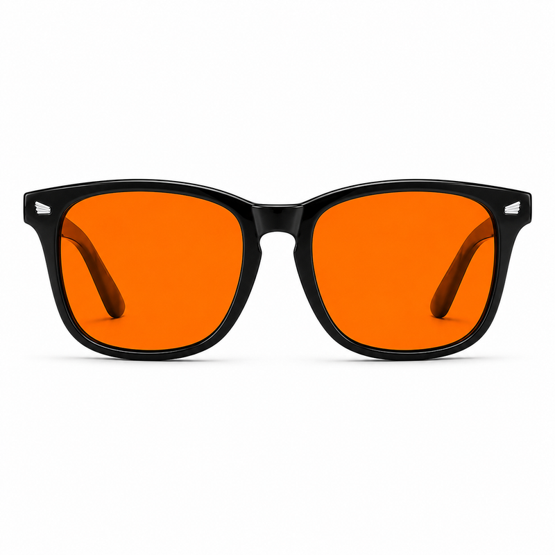 Elian Óptica Sunset Shield — Warm-Tint Digital Glasses vista 2