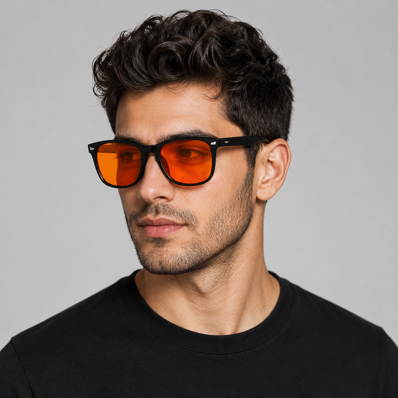 Elian Óptica Sunset Shield — Warm-Tint Digital Glasses vista 4