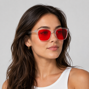 Elian Óptica Sunset Shield — Warm-Tint Digital Glasses imagen 25