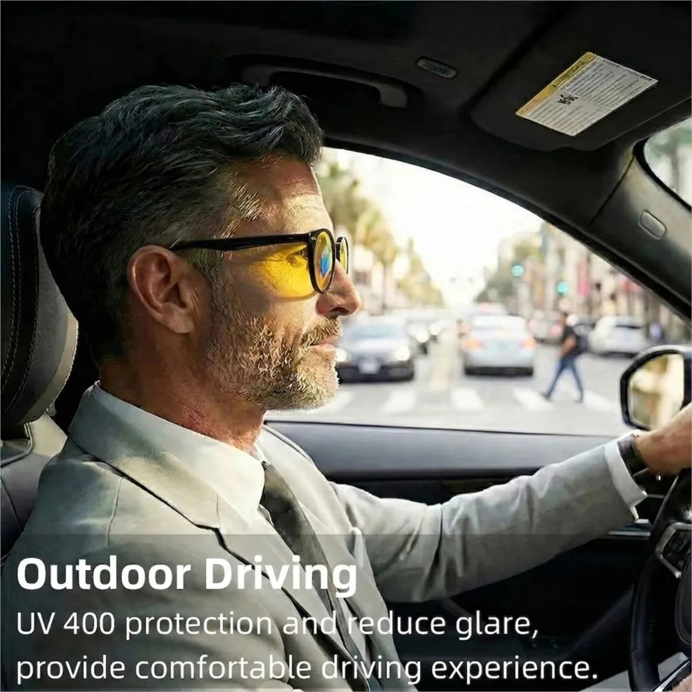 Blue Light Blocking Glasses Red Tinted Lenses Better Sleep Prevent Eye Fatigue Men Women TR90 Nightvision for Work and Sport