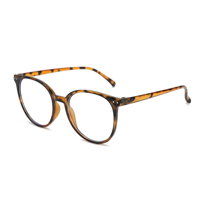 Vintage round Transparent Computer Glasses Frame Women Men anti Blue Light Eyewear Blocking Eyeglass Optical Spectacle