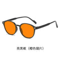 Men Women Large Frame Yellow Protective Sunglasses New Retro Ruond Night Vision Glasses High-Definition Computer Driving Glasses