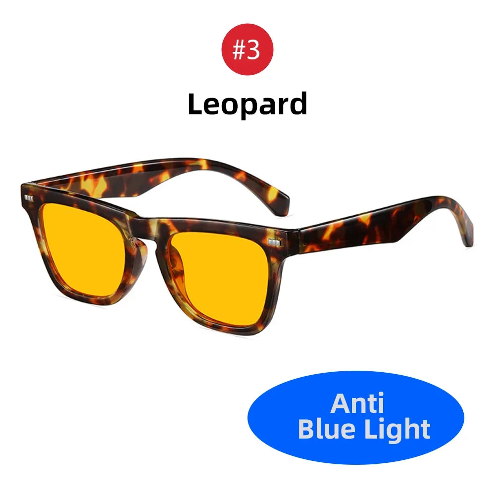 Rectangle Black Blue Light Blocking Glasses Men Gaming anti Bluelight Women Orange Night Vision Computer Eyeglasses