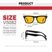 Elian Óptica Clear Square — gafas de luz azul transparentes imagen 6